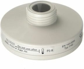 Dräger Partikelfilter 1140 P3 mit Rd40 Anschluss in Weiß - Bild 1