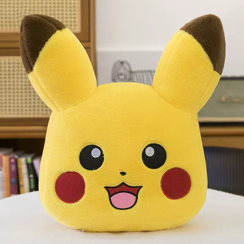 TAKARA TOMY Pokemon Pikachu Doppelseitiges Plüschkissen in Gelb - Bild 4