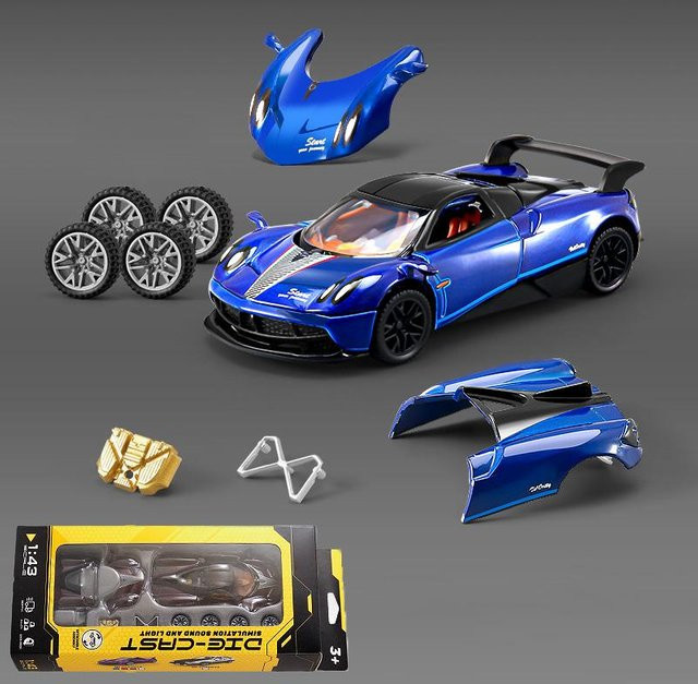 Linyi toy car Pagani Huayra Dinastia Toyota Ae86 Supercar Modellauto, 1:43, Metall, ab 14 Jahren - Bild 1