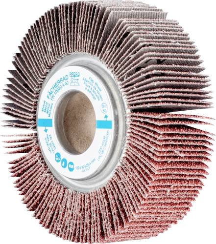 PFERD Lamellenschleifrad FR Ø 100 x 30 mm mit Bohrung Ø 25,4 mm A40 in Braun - Bild 1