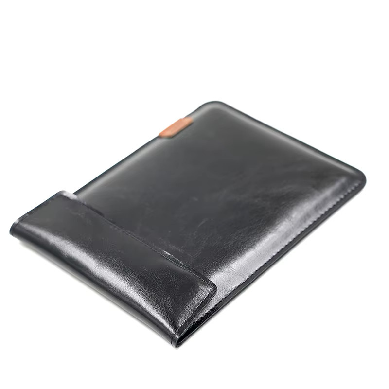 Schlanke und leichte Tablet-Schutzhülle für Apple iPad Mini, Pro, Air und 10.5/10.9 Zoll mit Innentasche in Schwarz oder Braun - Bild 2