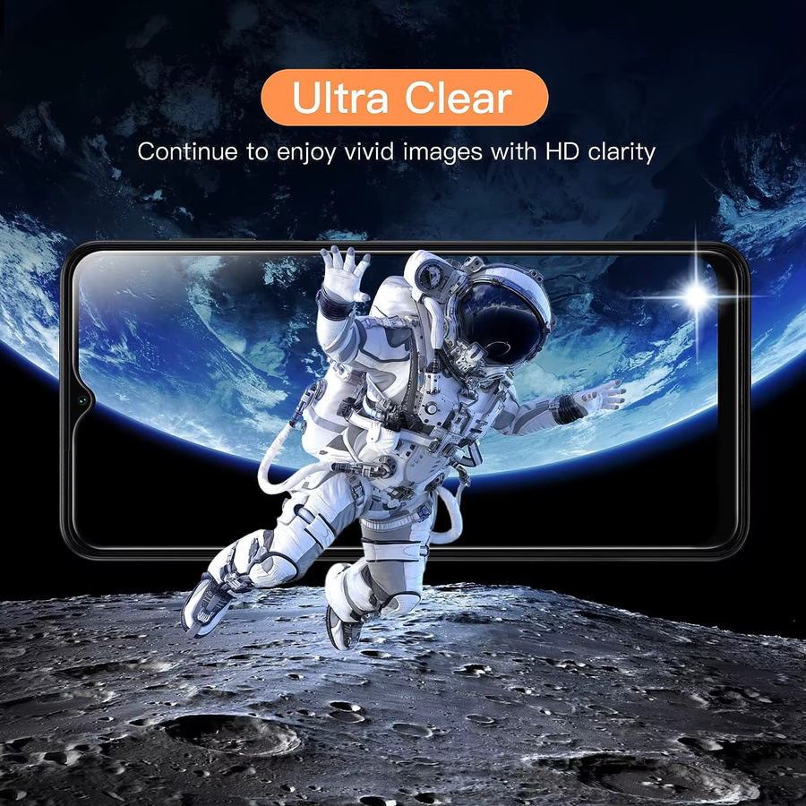 Samsung Galaxy A13 und A13 5G Displayschutzfolie aus 9H gehärtetem Glas, transparent - Bild 4