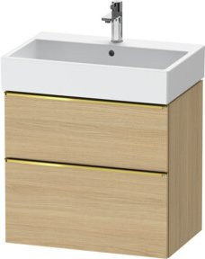 Duravit Waschtischunterschrank D-Neo in Weiß Hochglanz, Wandmontage, B/T/H: 68,4 x 44,2 x 62,5 cm - Bild 1