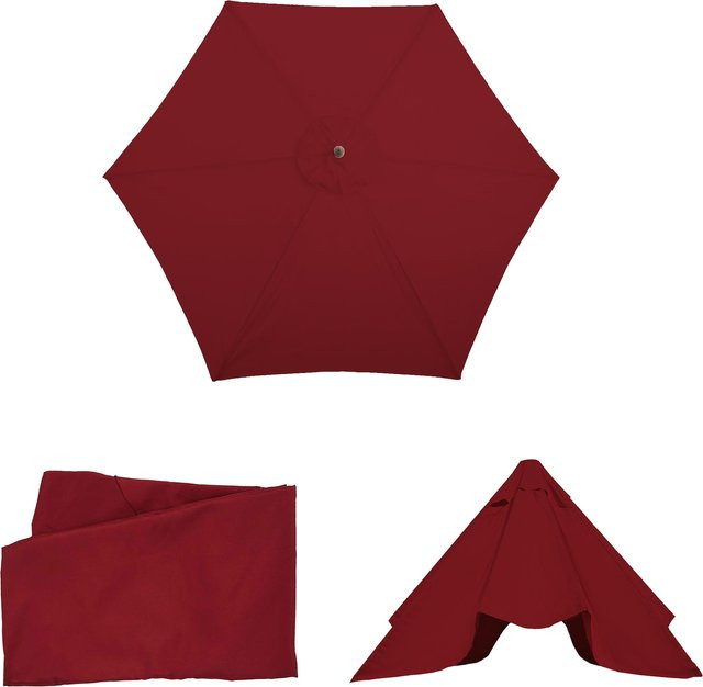 MCW Ersatz-Bezug für Sonnenschirm Lissabon aus Polyester, Farbe: Bordeaux, Durchmesser: 3 m - Bild 3