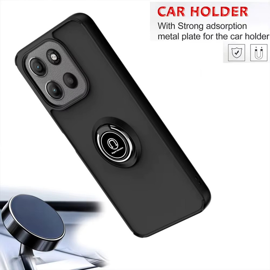 Matte transparente Schutzhülle für Motorola Moto G85 G75 G55 G35 G84 G54 G34 G24 Power G14 G04 G04s G60 G60S E14 mit rotierendem Ringhalter - Bild 5