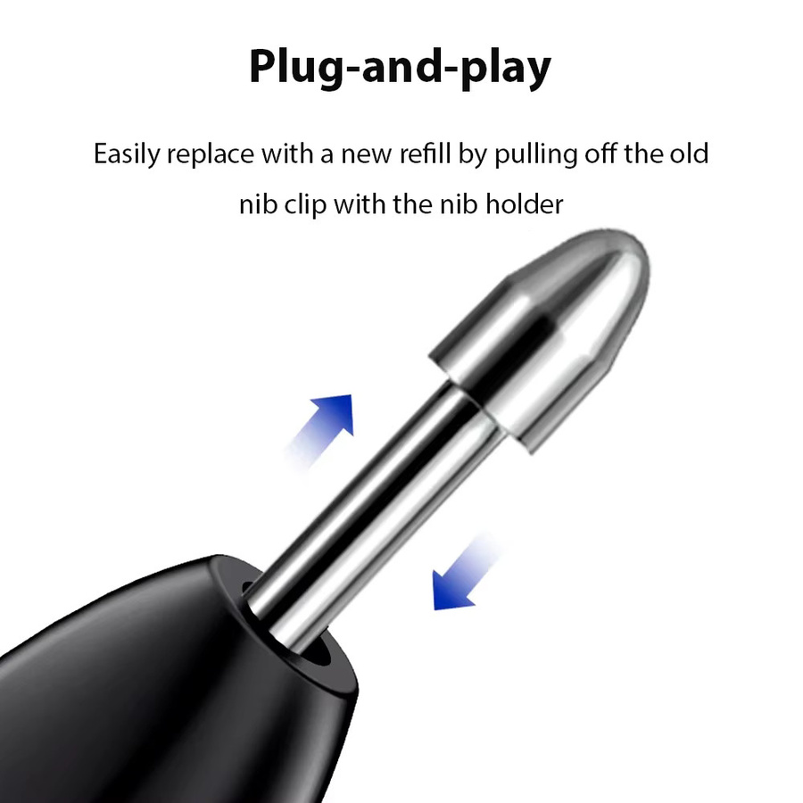 qukam Ersatz-Stylus-Bleistiftspitzen aus Metall in Silber für Samsung Galaxy Tab S7 FE S8+ S8 S9 S23, druckempfindlich mit 4096 Druckstufen - Bild 4