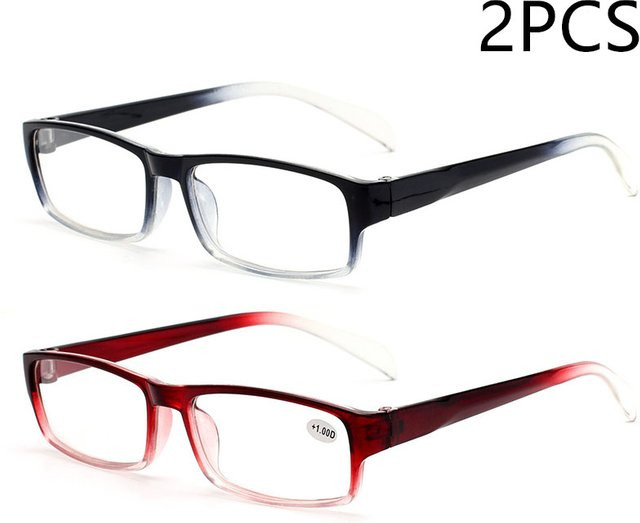 VABBON 1105 Lesebrille, Vollrand, rechteckig, Kunststoff, Anti-Blaulicht - Bild 1