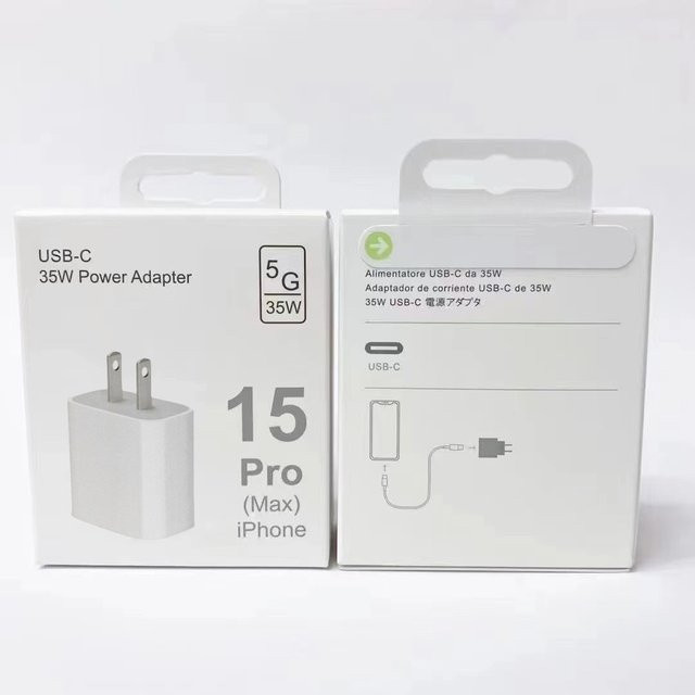 35 W USB C PD Schnellladegerät für iPhone 15 Pro Max 14 13 12 11 X XS 8 in Weiß - Bild 1