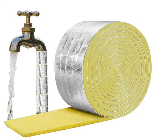 Feuerfestes und selbstklebendes Fiberglas-Rohr-Isolierband zur Isolierung von Rohren und Hülsen - Bild 1