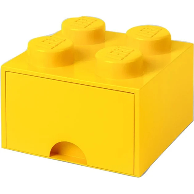 LEGO Brick Drawer 4 Aufbewahrungsbox in Gelb - Bild 1
