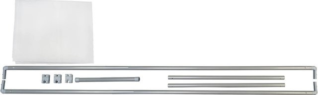 Peddy Shield Paravent Rahmen-Element Weiß mit Aluminium und Polyesterstoff, Höhe: 170 cm, Breite: 70 cm - Bild 1