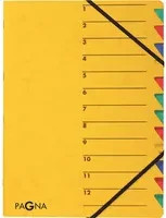 PAGNA Ordnungsmappe EASY Displaybook mit 12 Fächern für A4 in Gelb und Multicolour - Bild 1