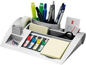 Post-it Tischorganizer C50 in Silber mit 7 Fächern, B: 18,0 cm, T: 6,0 cm, H: 10,2 cm - Bild 1