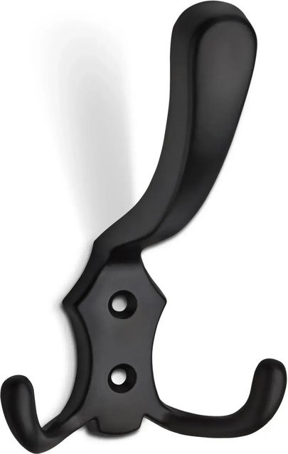 SOTECH Garderobenhaken LENA 2 Fach aus Metall in Schwarz matt - Bild 1