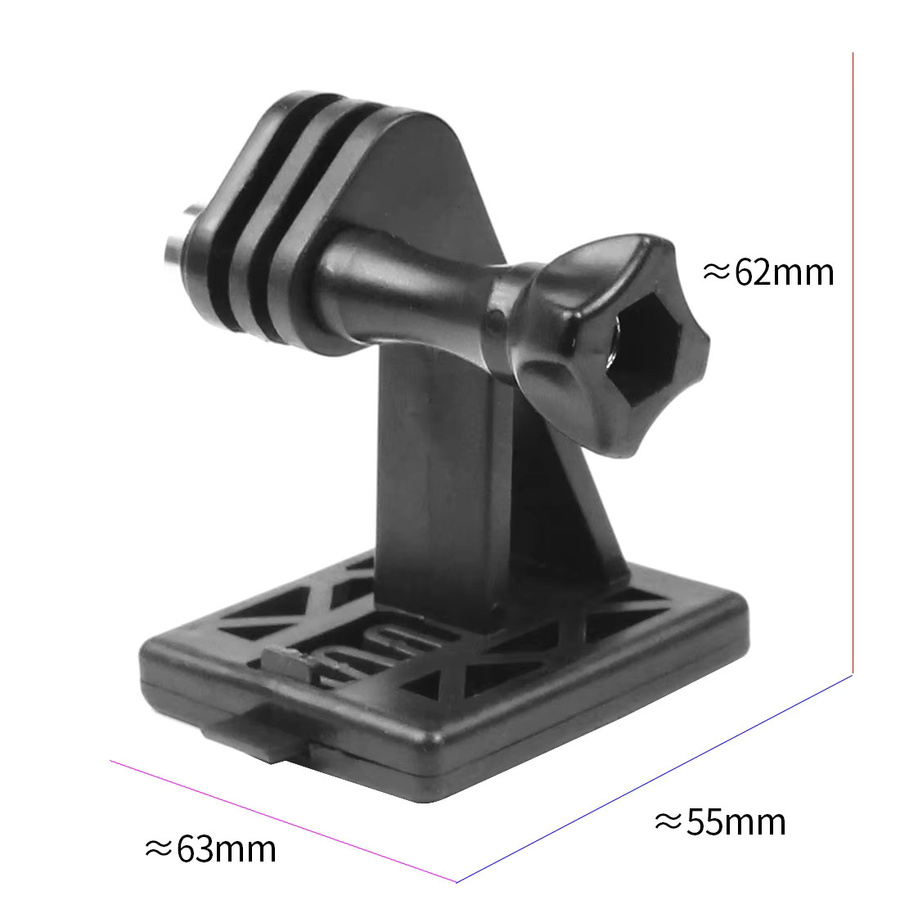 XT-XINTE Action-Kamera-Helm Halterung in Schwarz für GoPro 13, GoPro 12 und Osmo 360 Action 5pro sowie FAST NVG-Halterungen - Bild 2