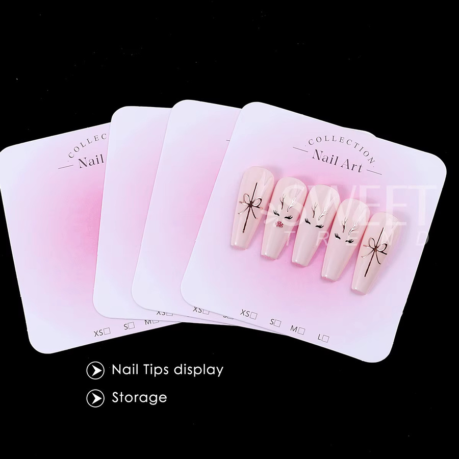 Nagel Display Karten, 20 Stück, Rosa, Papier - Bild 1