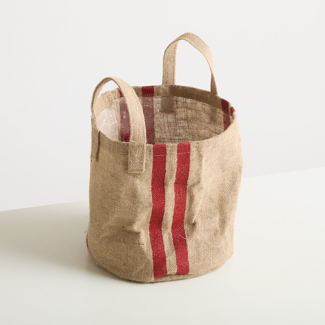 BLUME2000 Jute Pflanzsack Rot Höhe: 25 cm - Bild 1
