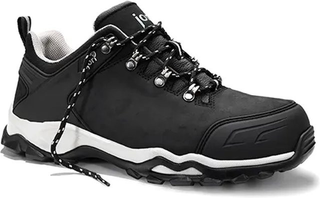 Elten Sicherheitshalbschuh JoPowerful Black Low S3 aus Nubukleder in Schwarz und Grau, Größe 37 - Bild 1