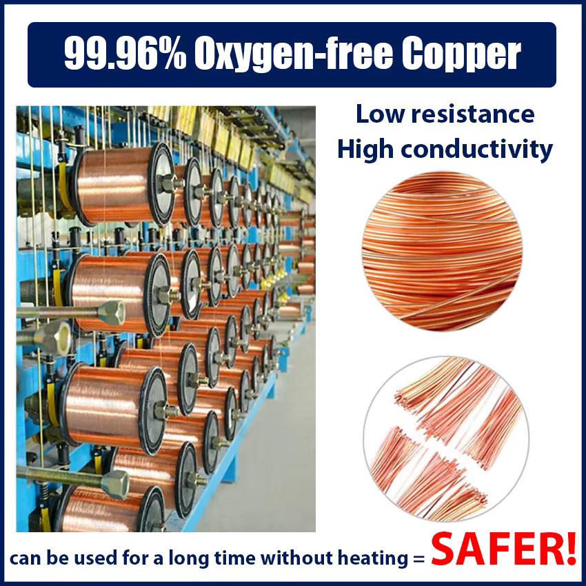 EVSOLAR Elektrokabel 17AWG mit 3 Kernen aus sauerstofffreiem reinem Kupfer, 1 mm2, isoliertes flexibles PVC-Kabel, TÜV-geprüft - Bild 2