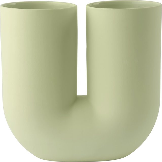 Muuto Kink Vase aus Keramik in Grün - Bild 1