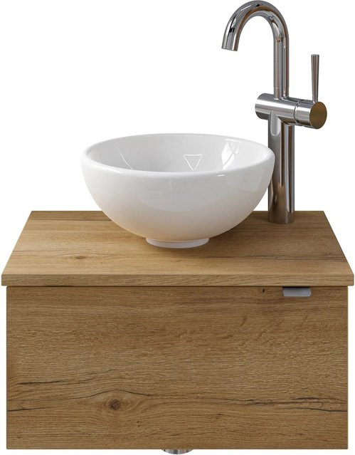 Pelipal Einzelwaschtisch Serie 6915 Eiche mit Softclose Breite: 51 cm - Bild 1