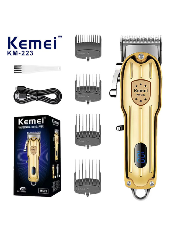 KEMEI Haarschneidemaschine Bartschneider, Gold, Herren - Bild 7