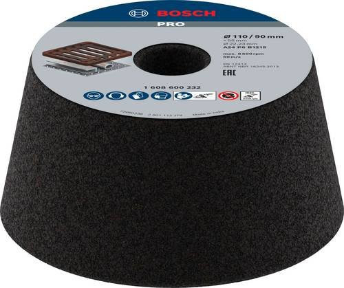 Bosch Schleiftopf konisch aus Metall/Guss in Schwarz für Winkelschleifer - Bild 1