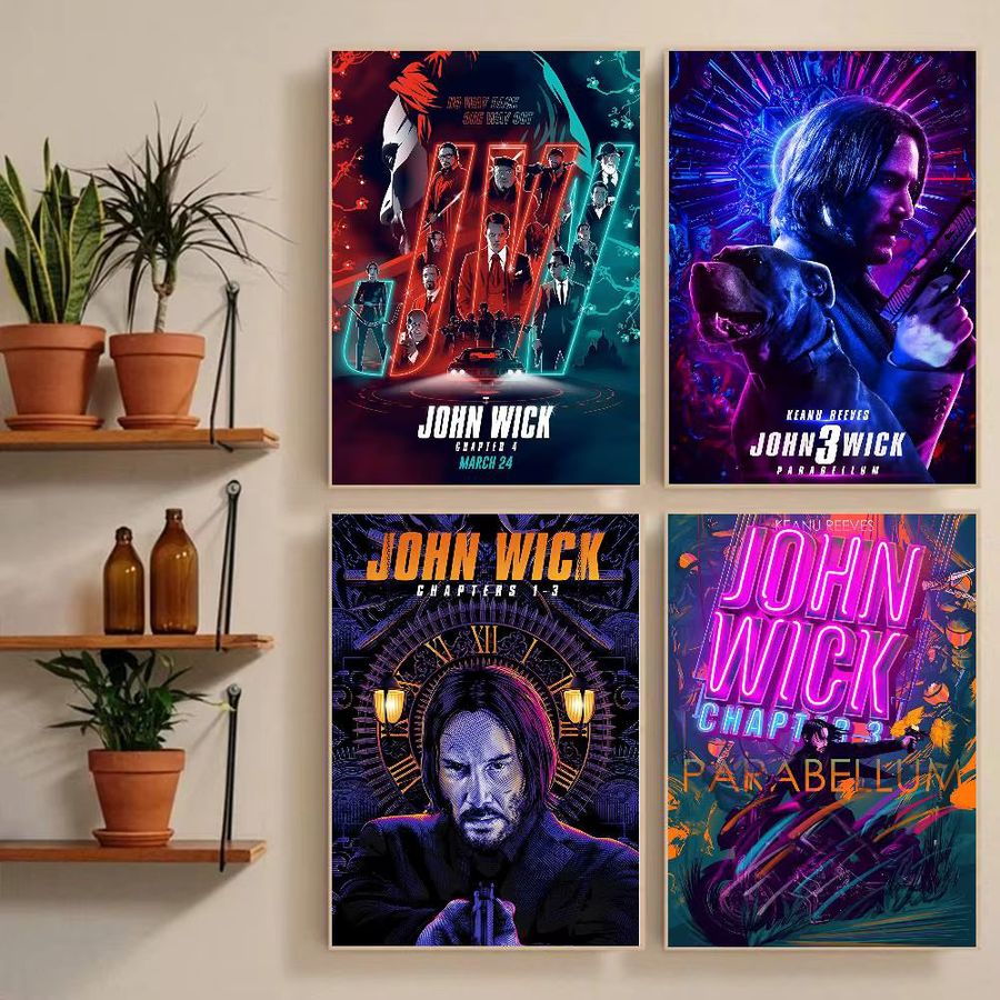 John Wick Film Poster als Papierdruck für deine Wanddekoration im Wohnzimmer oder Café - Bild 4