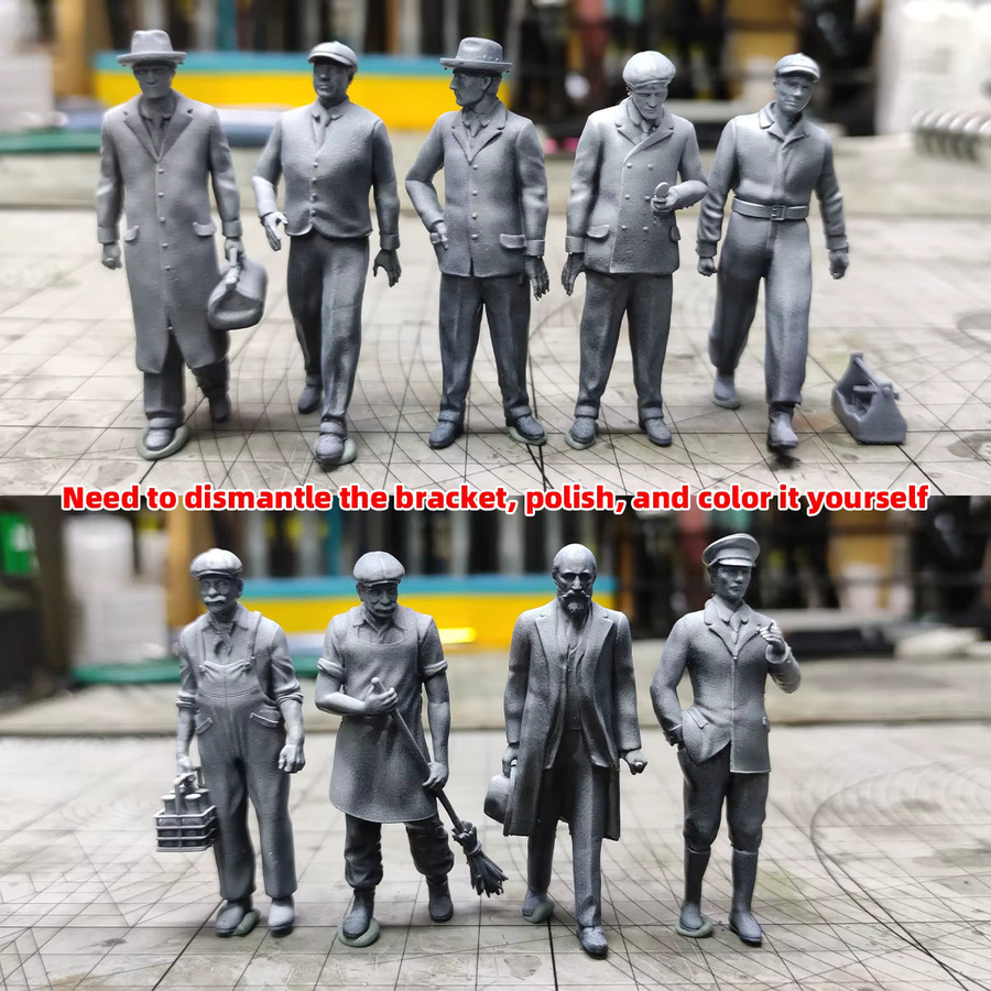 CorMake Stadtbewohner Zivilisten Mann Harzfiguren, Einzelfigur, 1:87 - Bild 3