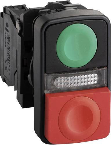Schneider Electric XB5AW73731B5 Leucht-Doppeldrucktaster in Multicolor aus Kunststoff mit IP66, IP69 und IP699 Schutzart - Bild 1