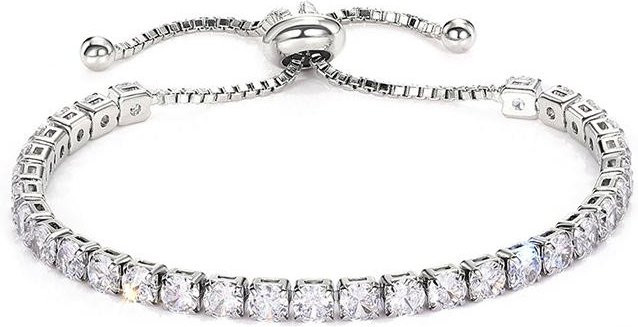 Huitan Armband, Zirkonia, Kupfer, Weiß, Damen - Bild 1