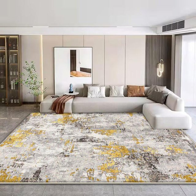 Moderner Teppich Karpetti mit Streifenmuster, Waschbar und Rutschfest, B/T: 160 x 200 cm, Mehrfarbig - Bild 1