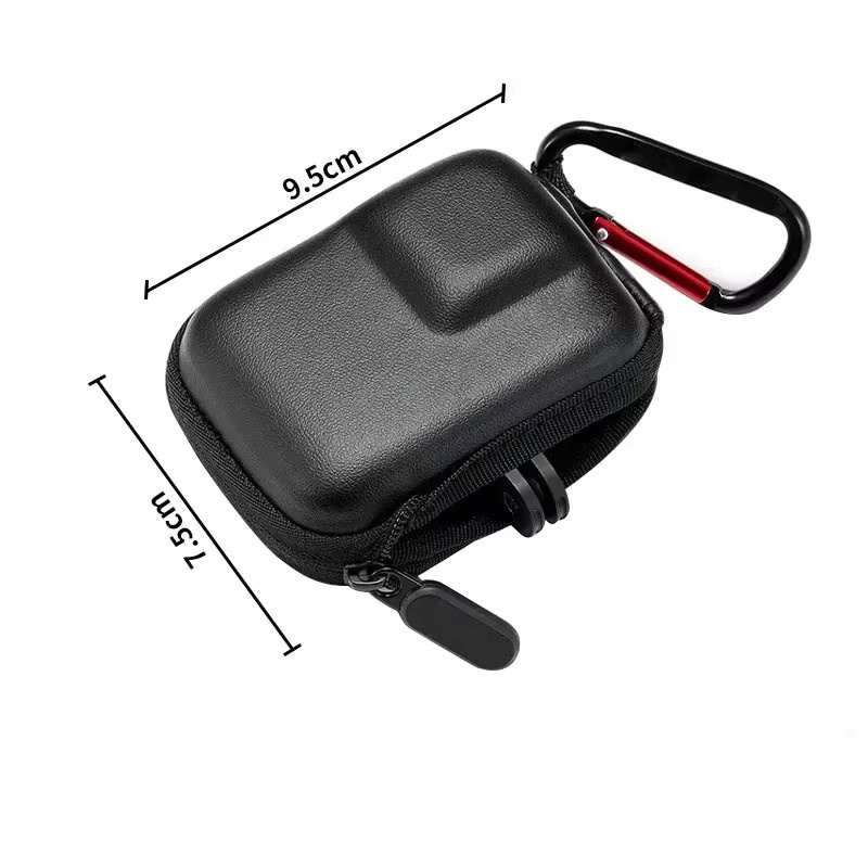 Mini-Aufbewahrungstasche für DJI Osmo Action 6 5Pro 4 3 und GoPro Hero 13 12 11 10 Action Camera Schutzhülle mit Schnellverschluss in Schwarz - Bild 3