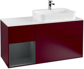 V&B Waschtischunterschrank Finion in Mattblau lackiert, Breite: 120 cm, Tiefe: 50,1 cm, Höhe: 50,1 cm - Bild 1