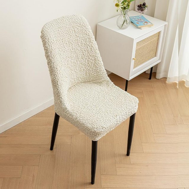 Yiran Furniture Sitzbezug für Stühle und Hocker aus elastischem Polyester, rutschfest und waschbar, Durchmesser: 46 cm - Bild 1