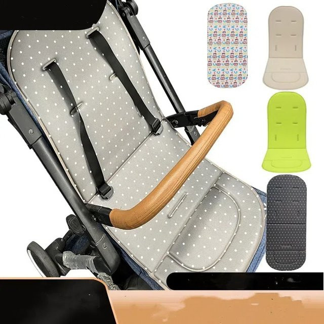 Weiches Kinderwagen Sitzkissen in Grau für Babywagen, Auto und Hochstuhl - Bild 1