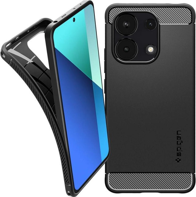 Spigen Rugged Armor Schutzhülle für Xiaomi Redmi Note 13 4G/LTE in Schwarz - Bild 1