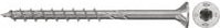 Fischer PowerFast II Spanplattenschraube mit Senkkopf und Torx aus Edelstahl in Silber, Durchmesser: 6,0 mm, Länge: 80,0 mm - Bild 1