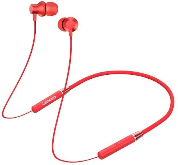 Lenovo HE05 Kabellose Bluetooth In-Ear Kopfhörer in Rot - Bild 1