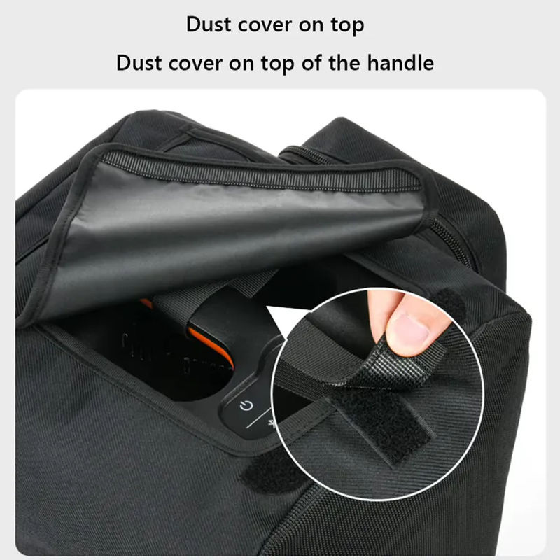 JBL PartyBox Encore Essential Schutzhülle in Schwarz mit seitlicher Mikrofon-Aufbewahrungstasche und staubdichter Reise-Tragetasche - Bild 5