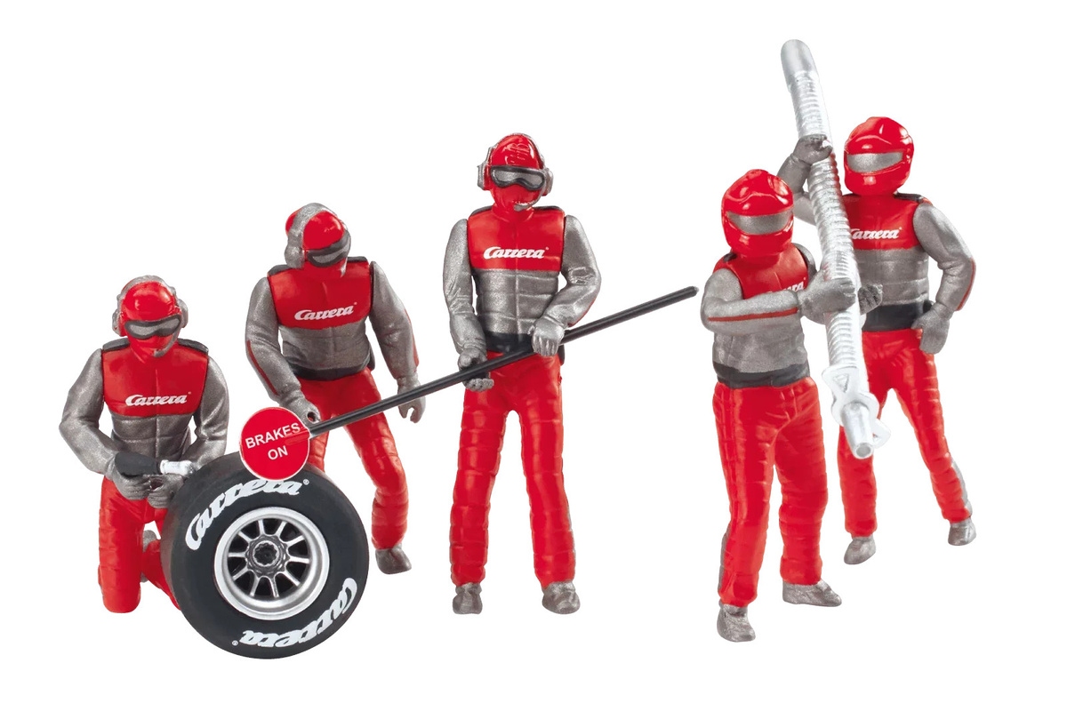 Carrera Crew Mechaniker, Figurensatz, Rot - Bild 1