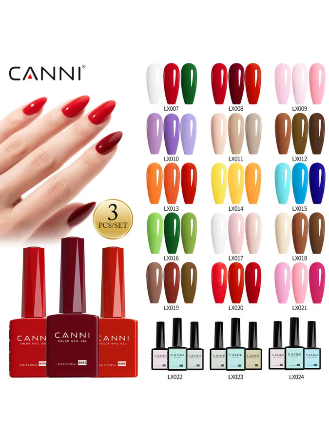 CANNI Gel-Nagel-Set, LX022, Glänzend, HEMA-frei, TPO-frei - Bild 5