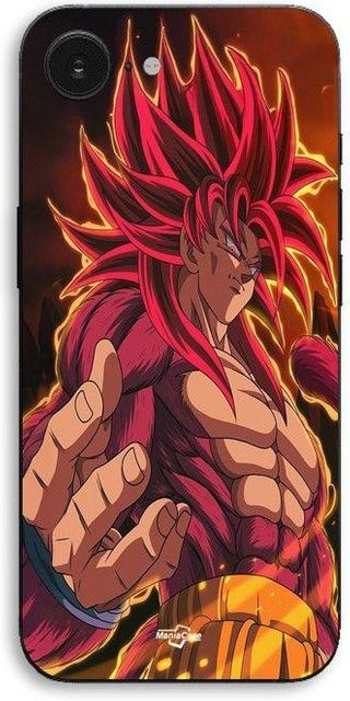 MANIACASE iPhone 17e Hülle Dragon Ball DAIMA Goku Ultimo SSJ4 Schwarz - Bild 1