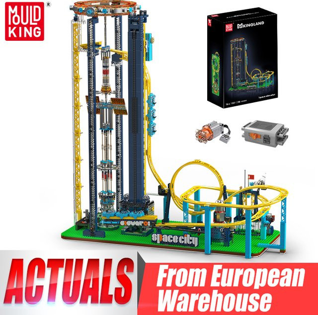 Mould King Weltraum, Motorisierter Weltraum-Aufzug, Baustein-Set, ab 14 Jahren - Bild 1