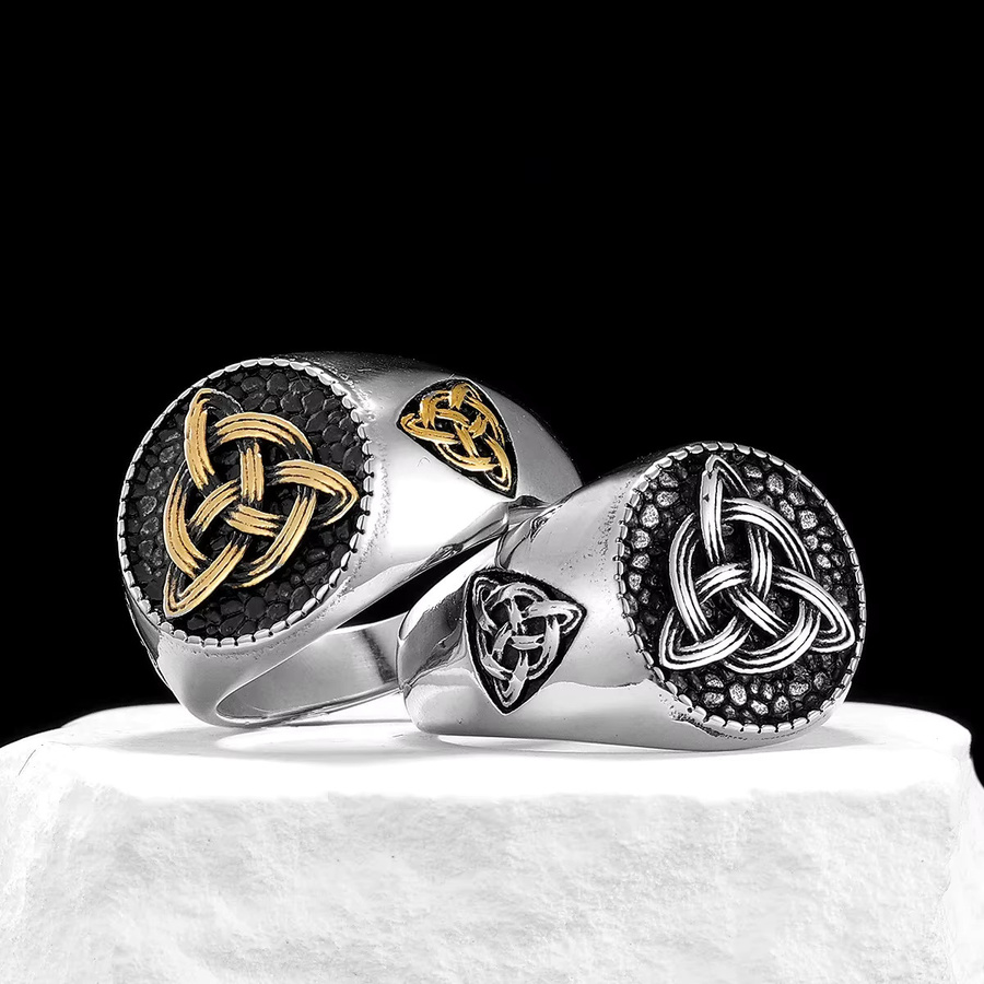 METAL HUNTER Ring, Edelstahl, Silber, Unisex, Keltischer Knoten - Bild 4