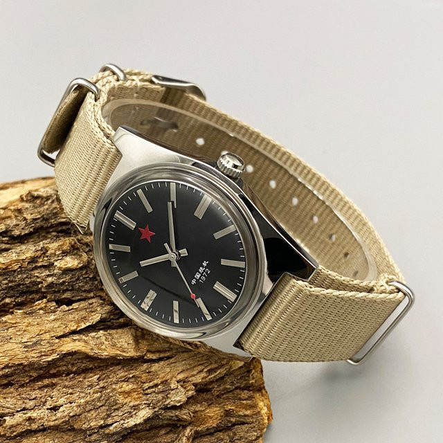 HEIMDALLR Armbanduhr, Handaufzug, Edelstahl, 36 mm, Herren, Schwarz - Bild 1