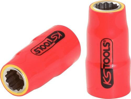 KS Tools Isolierte Stecknuss 3/8 Zoll, 6 mm, Rot, Chrom Vanadium - Bild 1