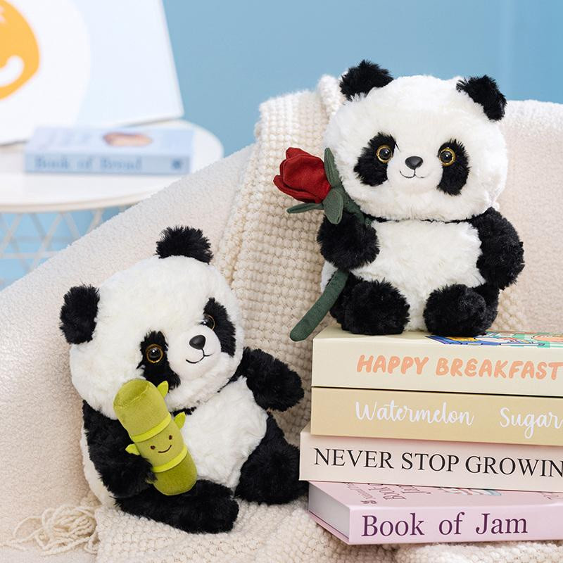 PUNIDAMAN Bambus Panda Puppe Plüschpuppe, 23cm - Bild 2
