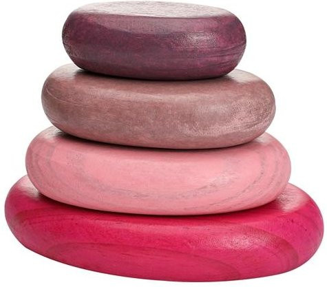 Binchi Holz-Regenbogensteine, Bausteine, Bunt / Mehrfarbig, ab 4 Jahren - Bild 1