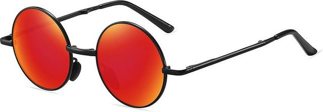 Binchi Outdoor Equipment Prince Sonnenbrille, Metall, rund, polarisiert, black, Unisex - Bild 1